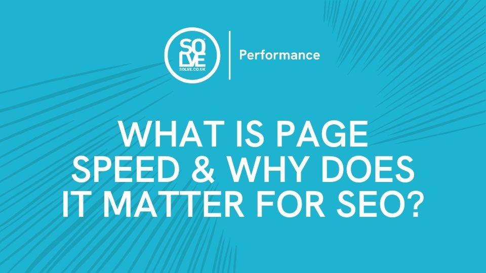 page speed in seo