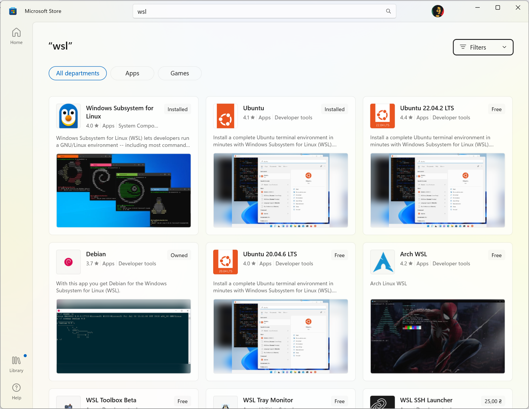 web development on windows