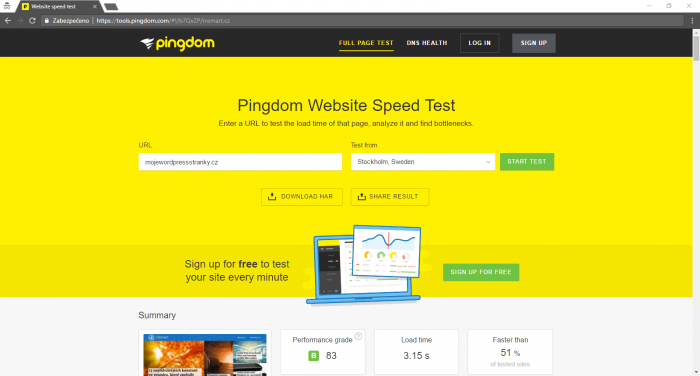 wordpress website speed