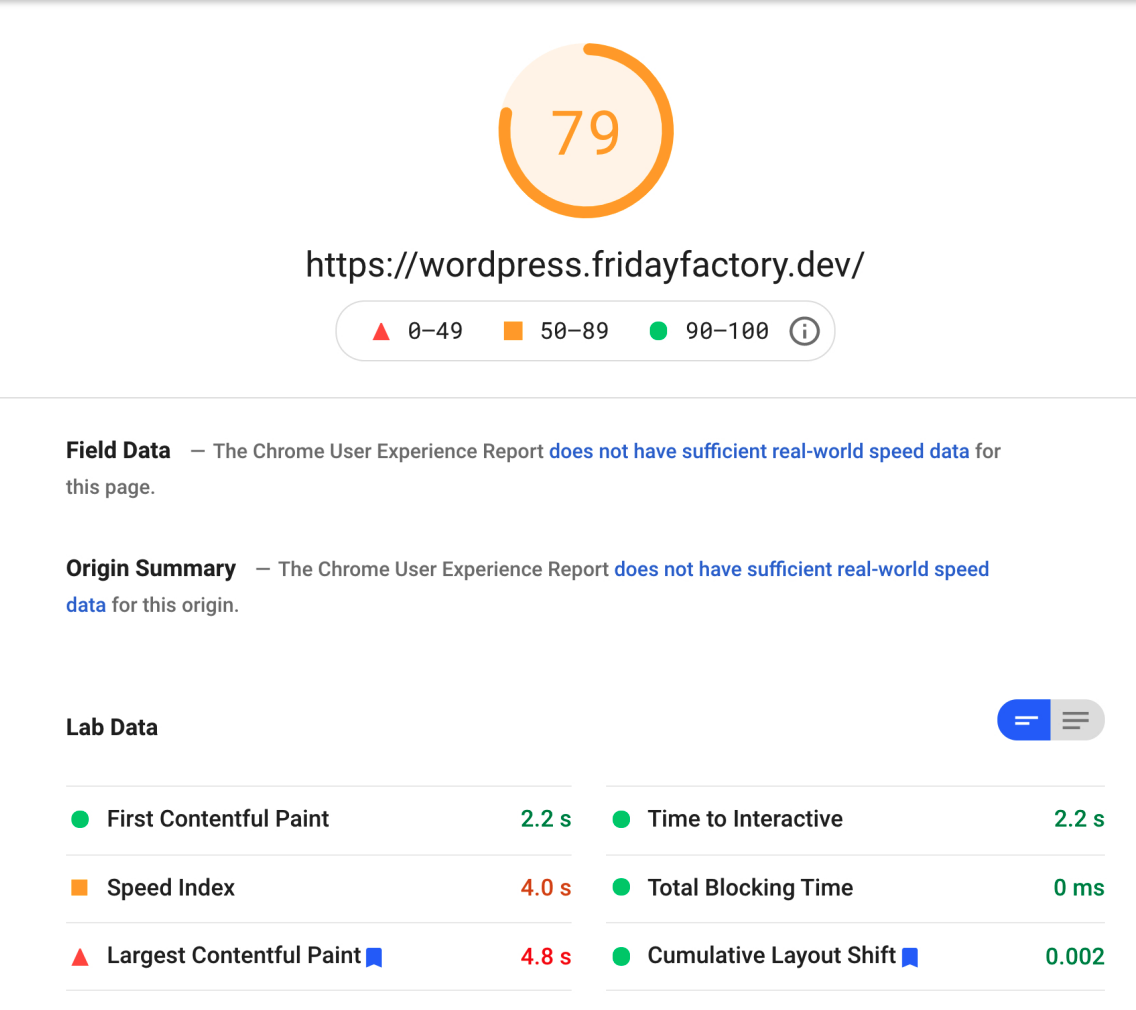 wordpress website speed