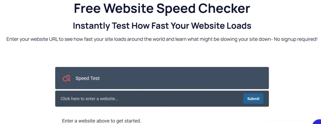 free website speed checker