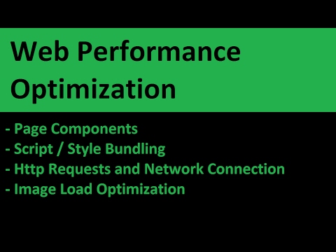 web performance optimisation